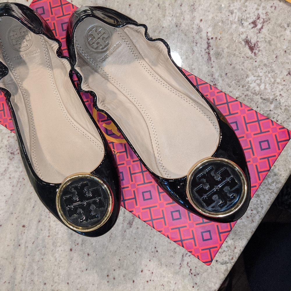 Tory Burch Patent Leather Flats Size 6.5
